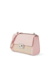 Charles Keith Chain Flap Shoulder Bag Pink